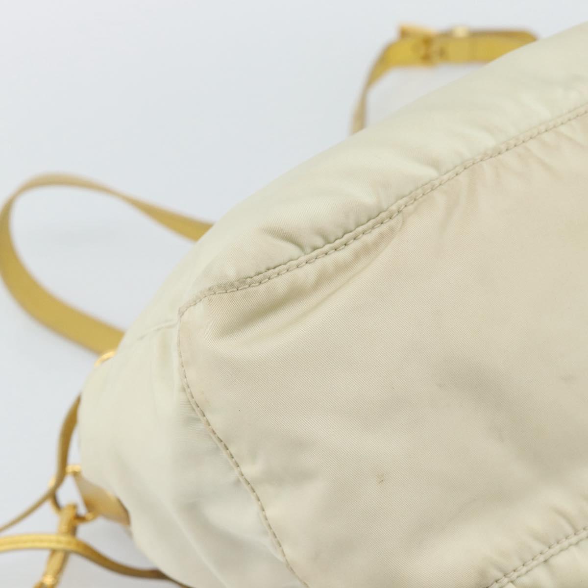 PRADA Shoulder Bag Nylon Gold Auth mr2696