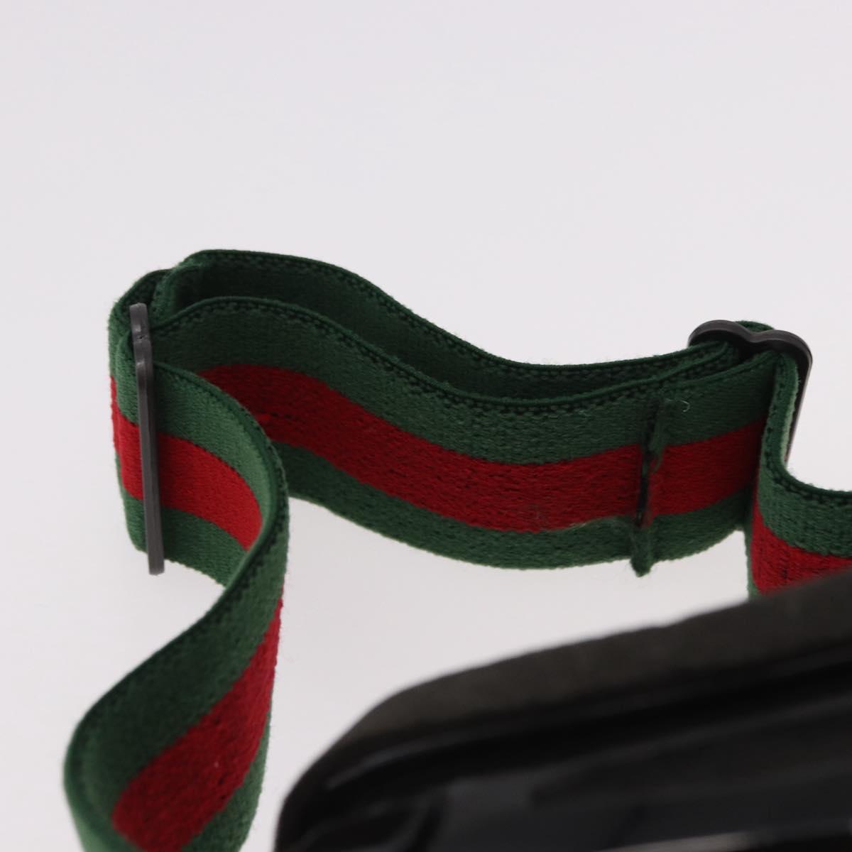 GUCCI Web Sherry Line Ski Goggles plastic Black Auth mr2708