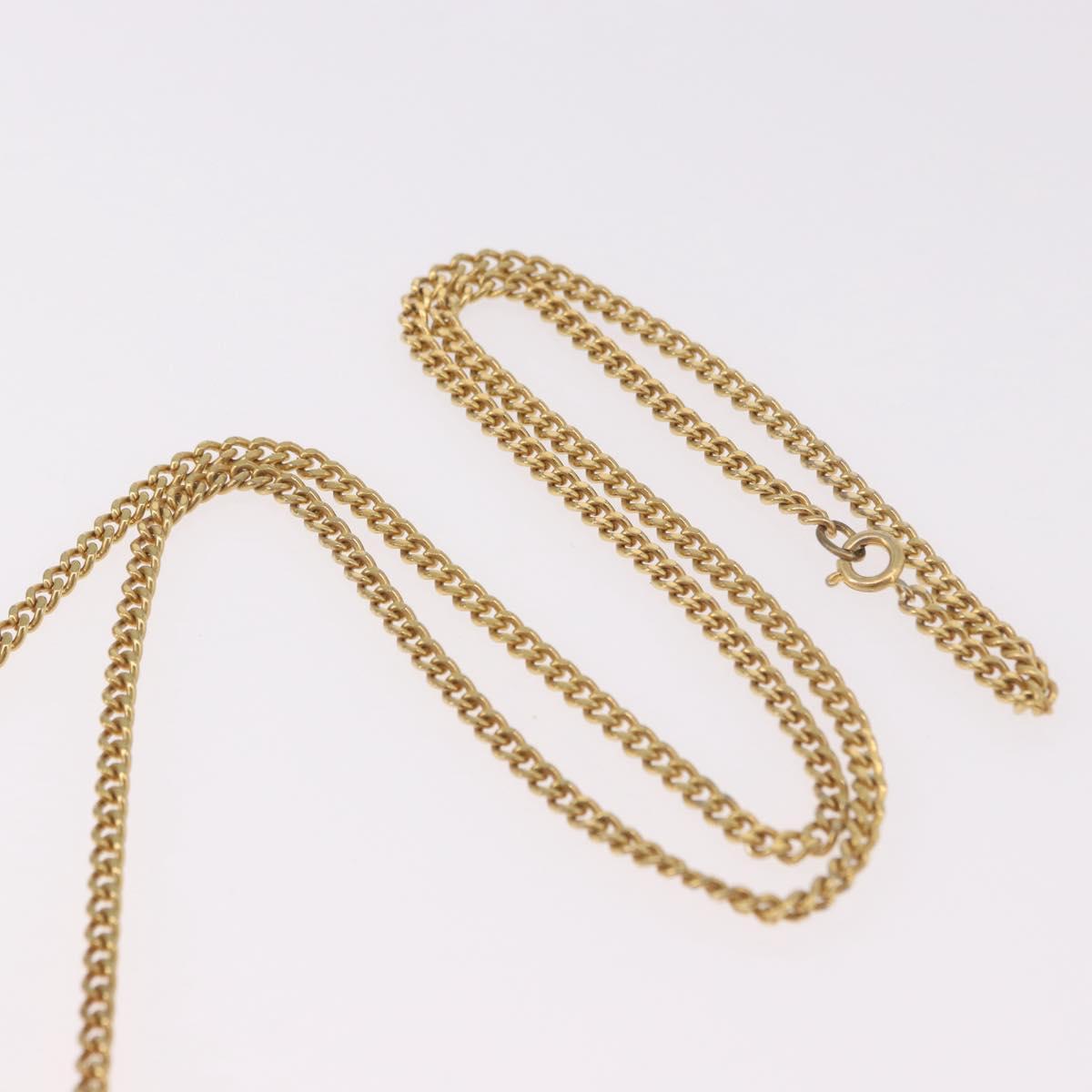 CHANEL Chain Pouch Cotton Pink Gold CC Auth mr2713