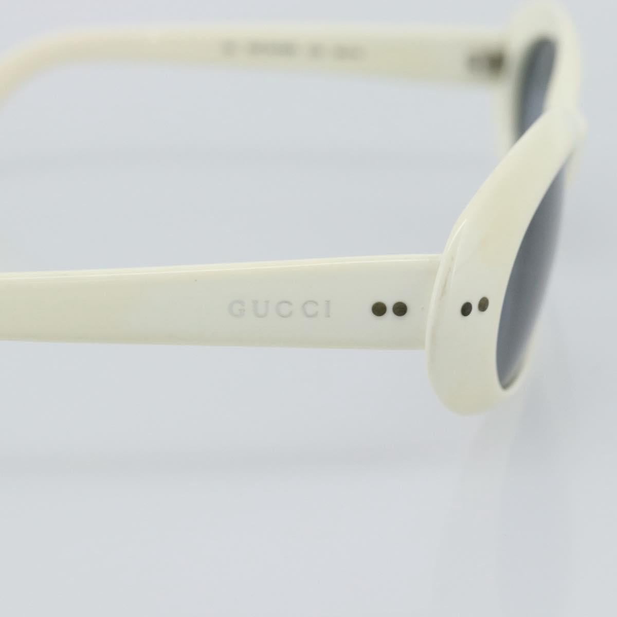 GUCCI Sunglasses Plastic White Auth mr2720A