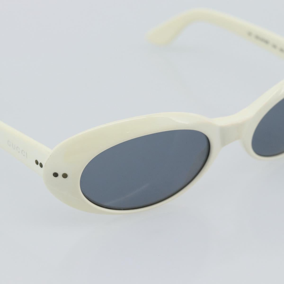 GUCCI Sunglasses Plastic White Auth mr2720A