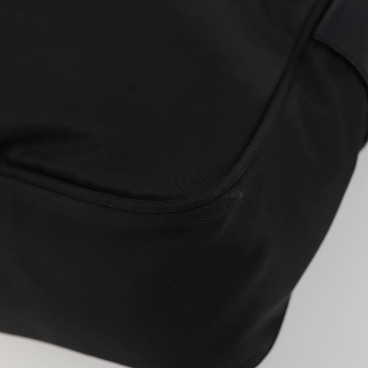 PRADA Shoulder Bag Nylon Black Silver Auth mr2725A