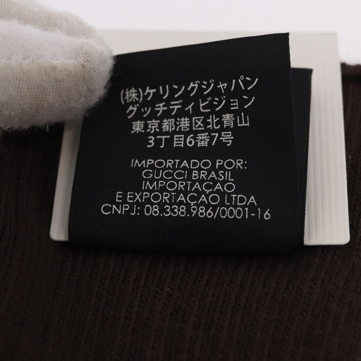 GUCCI Socks Cotton Set of 4 Pairs Beige Brown Navy Auth mr2726