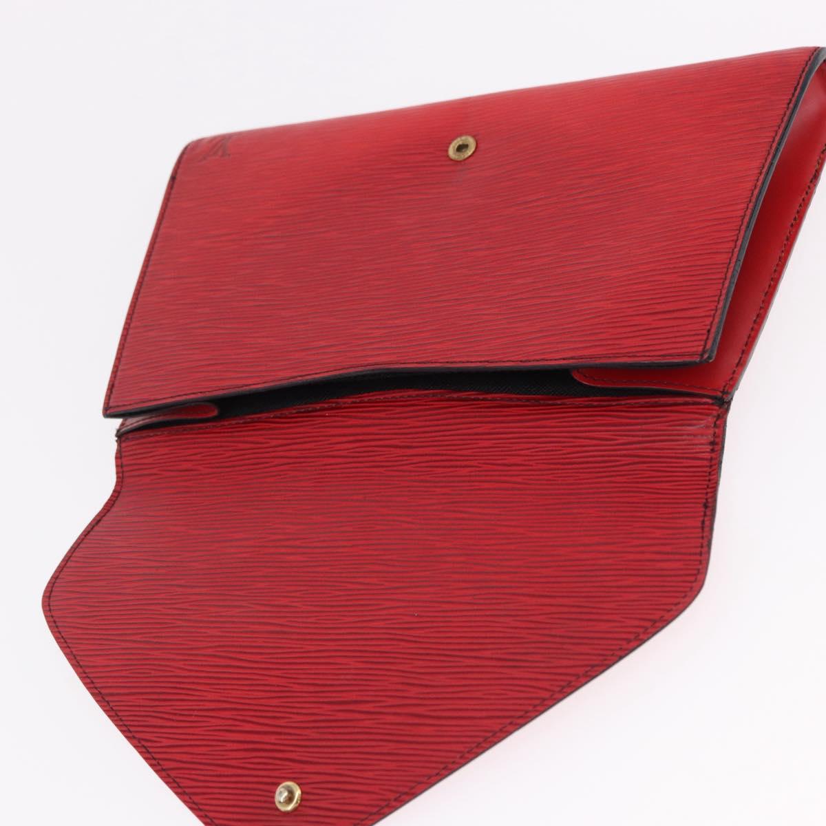 LOUIS VUITTON Epi Art Deco Clutch Bag Red M52637 LV Auth mr2738