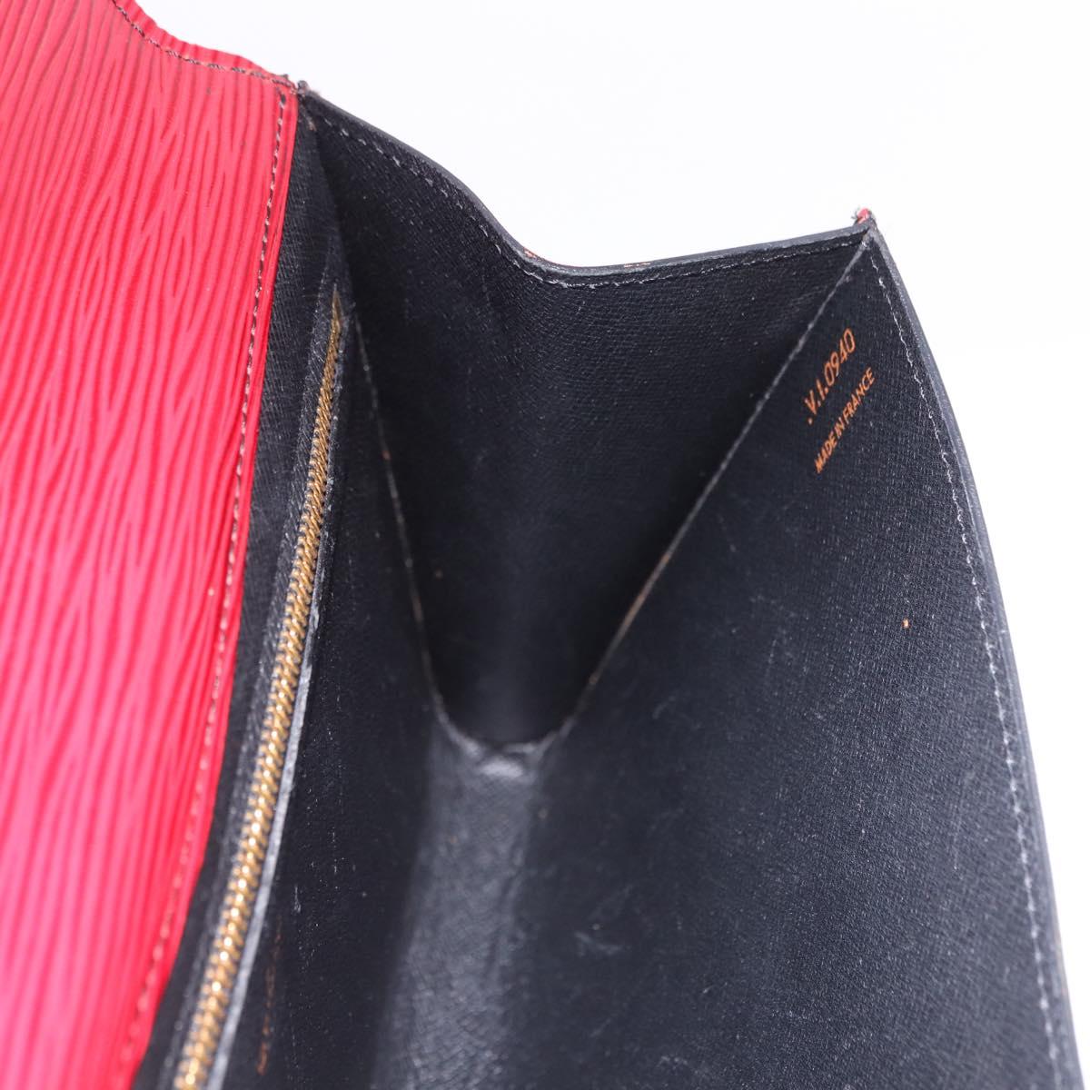LOUIS VUITTON Epi Art Deco Clutch Bag Red M52637 LV Auth mr2738