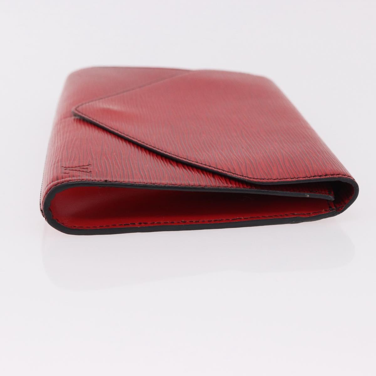 LOUIS VUITTON Epi Art Deco Clutch Bag Red M52637 LV Auth mr2738