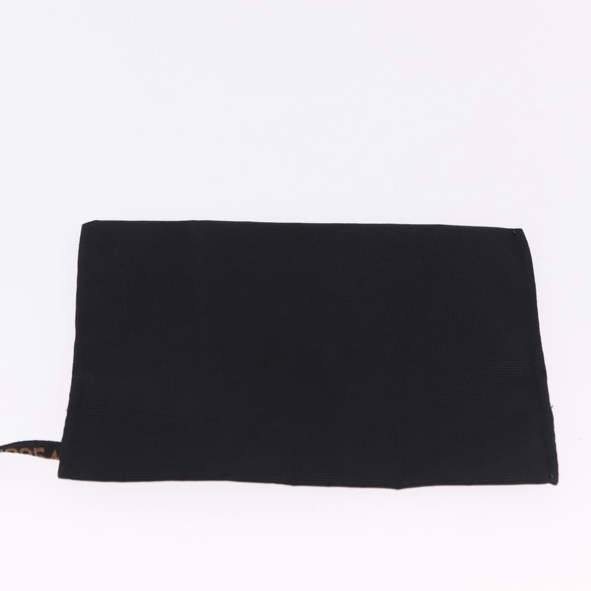 FENDI Shoulder Bag Canvas Black Gold Auth mr2741