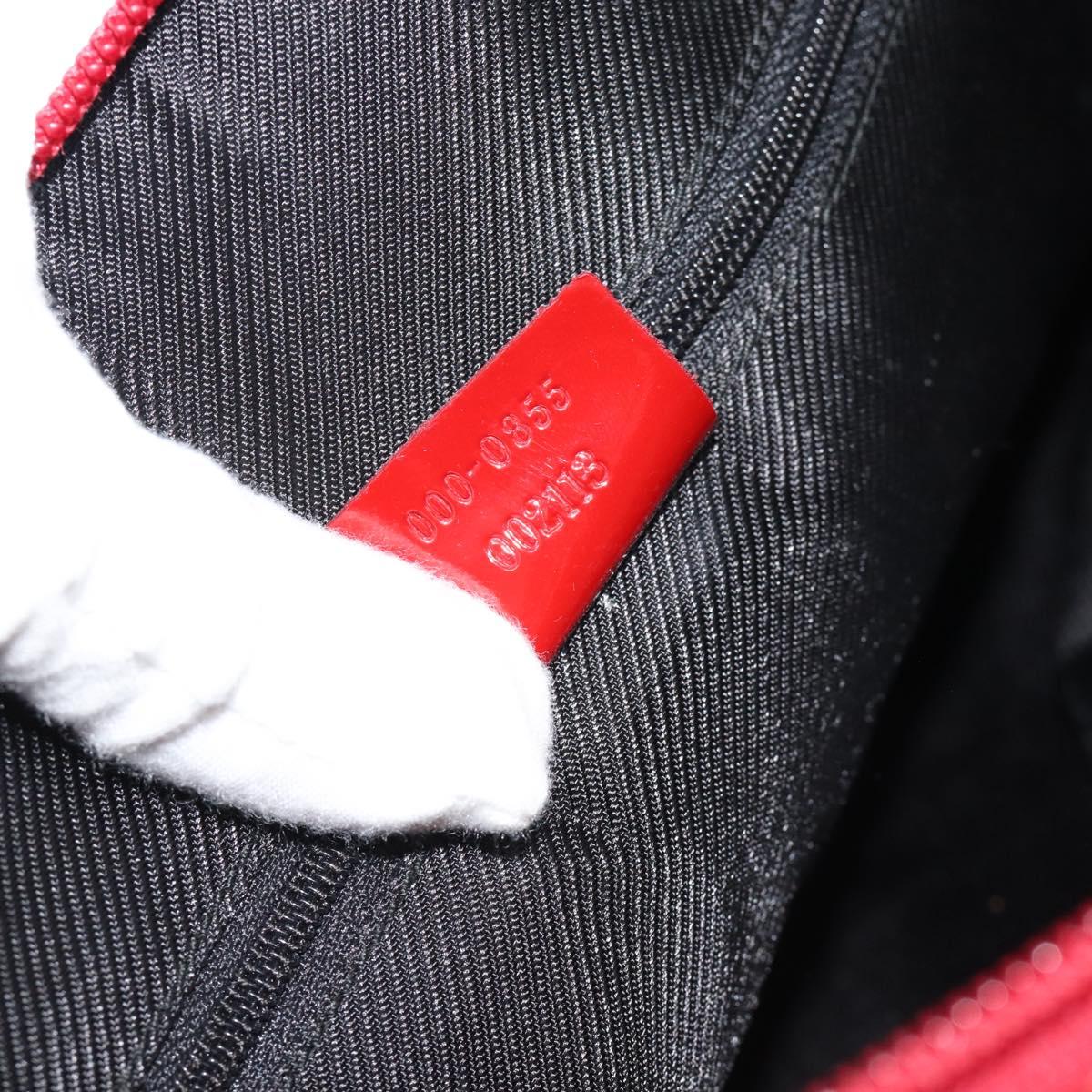 GUCCI GG Canvas Hand Bag Red Gold 000 0855 Auth mr2748