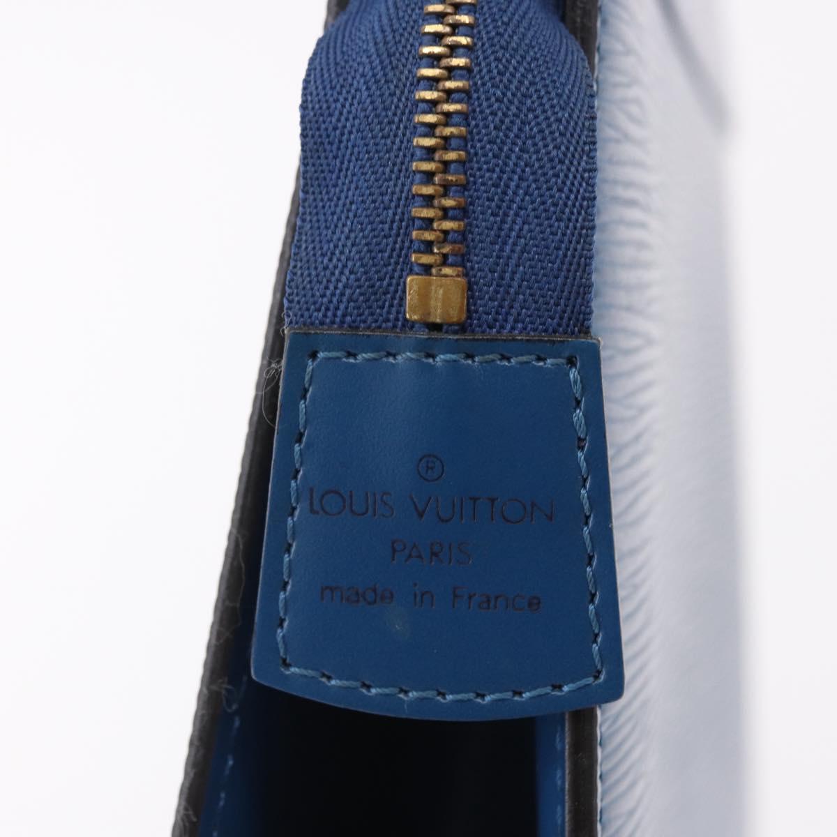 LOUIS VUITTON Epi Trousse Crete Pouch Blue M48405 LV Auth mr2757