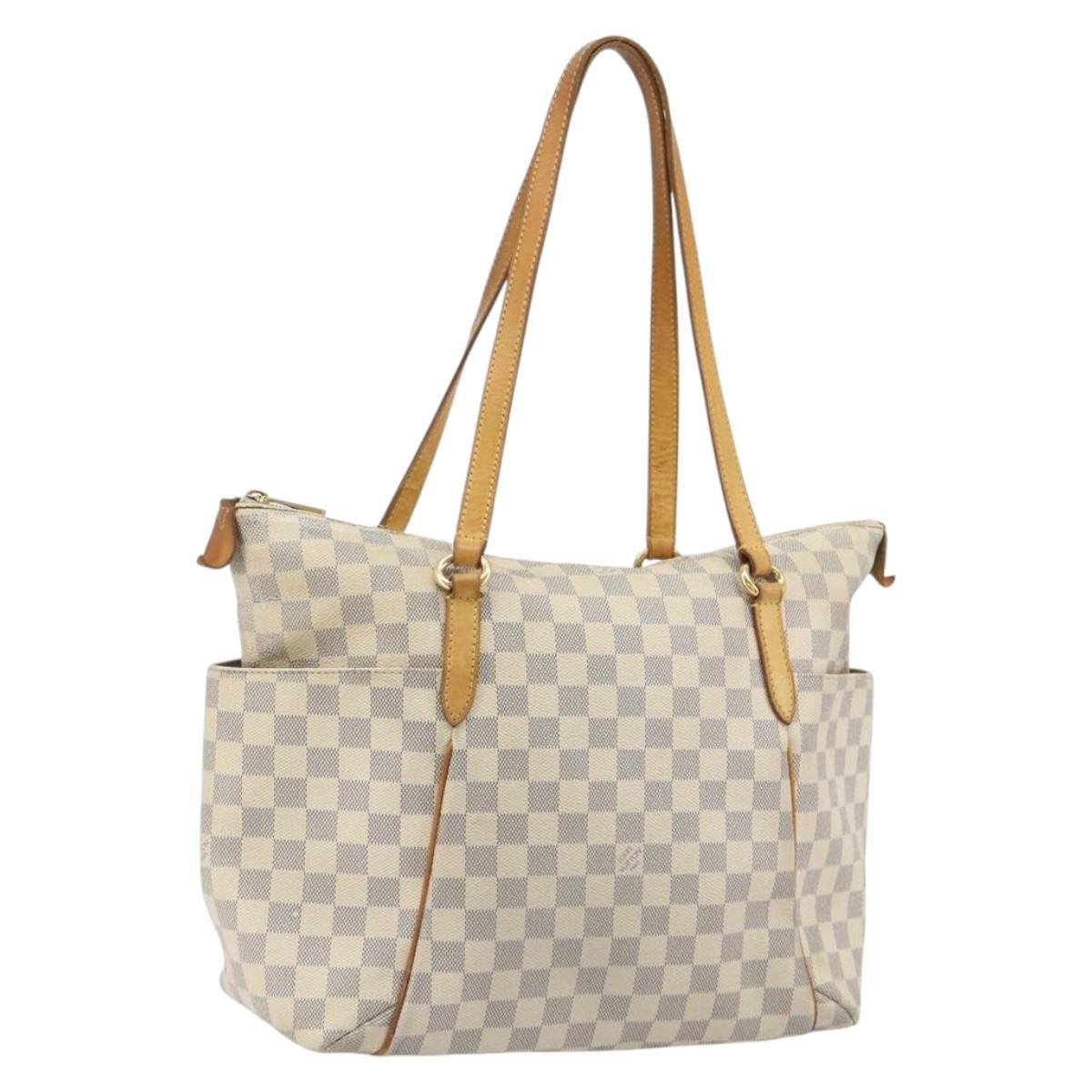 LOUIS VUITTON Damier Azur Totally MM Tote Bag N51262 LV Auth mr2758