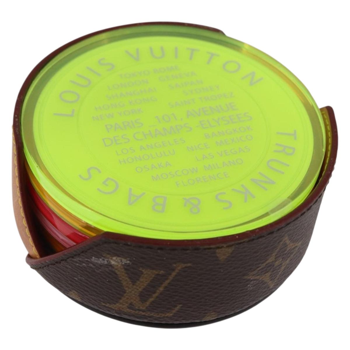 LOUIS VUITTON Monogram Coaster Multicolor LV Auth mr2788A