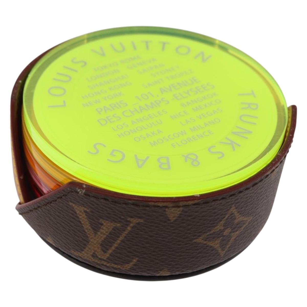 LOUIS VUITTON Monogram Coaster Multicolor LV Auth mr2789A