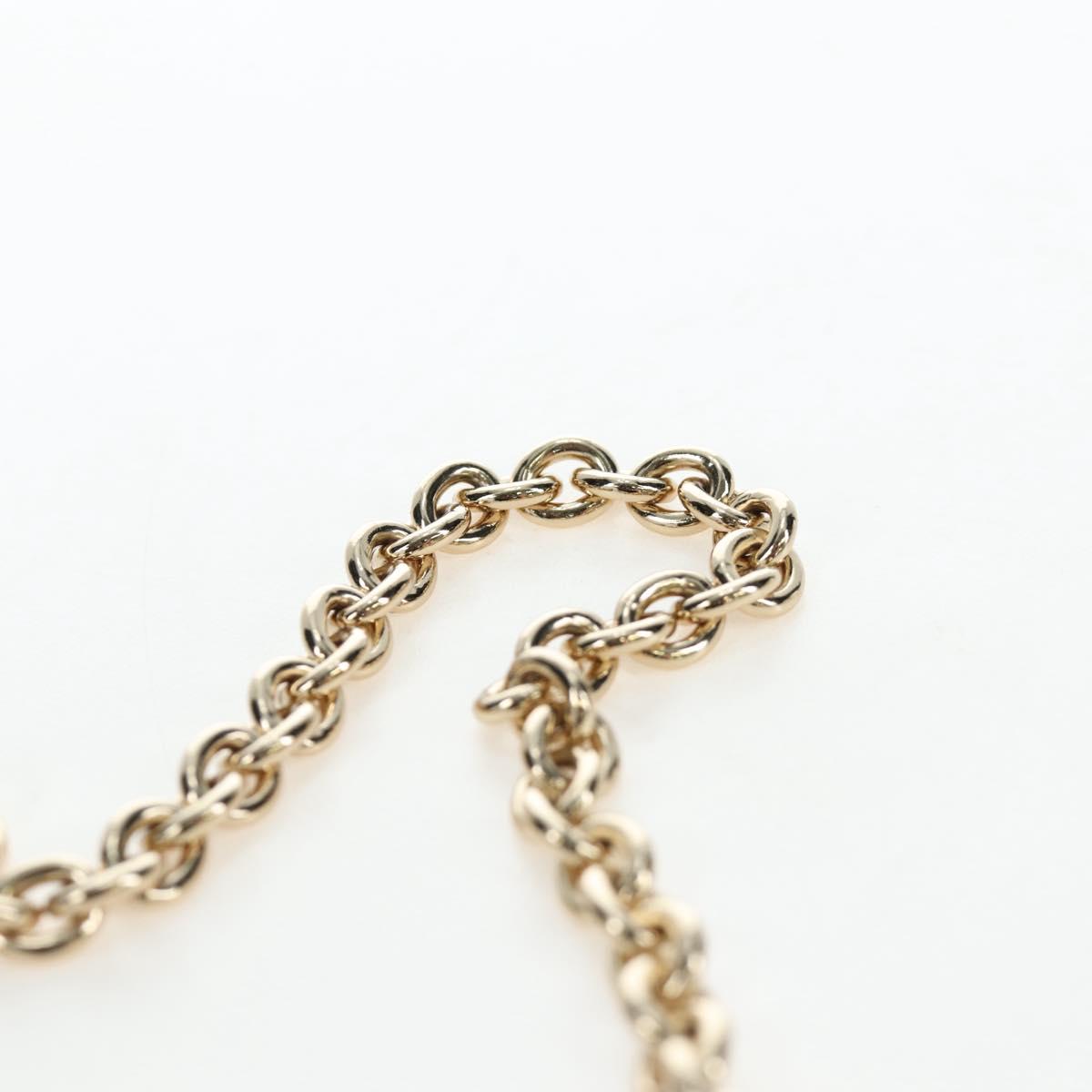 FENDI Mia Chain Shoulder Bag Nylon Black Gold Auth mr2793V
