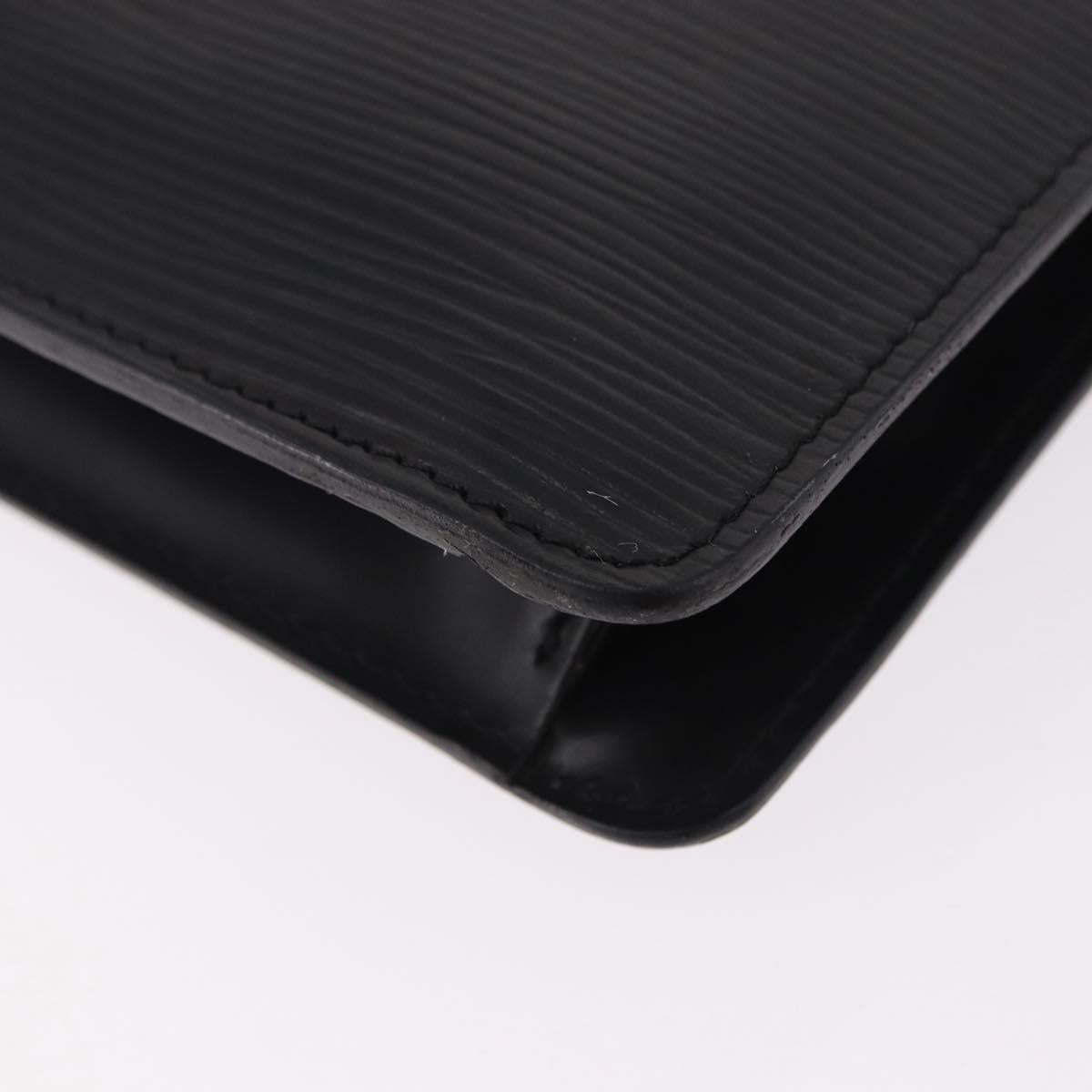 LOUIS VUITTON Epi Montaigne 27 Clutch Bag Black M52652 LV Auth mr2795