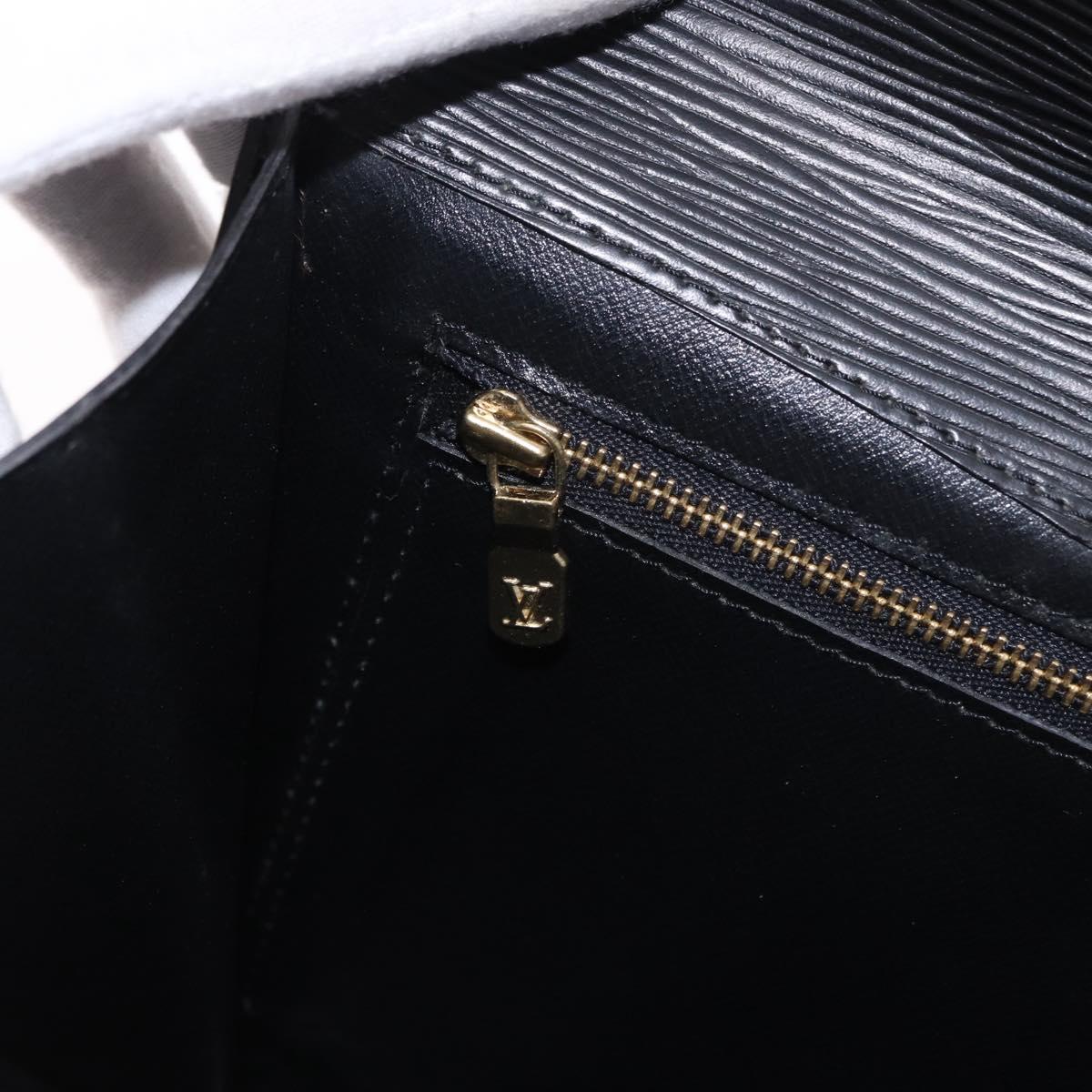 LOUIS VUITTON Epi Montaigne 27 Clutch Bag Black M52652 LV Auth mr2795