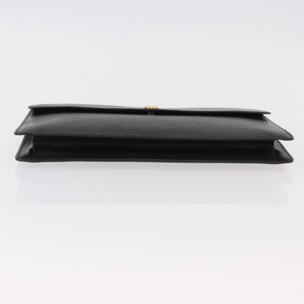 LOUIS VUITTON Epi Montaigne 27 Clutch Bag Black M52652 LV Auth mr2795