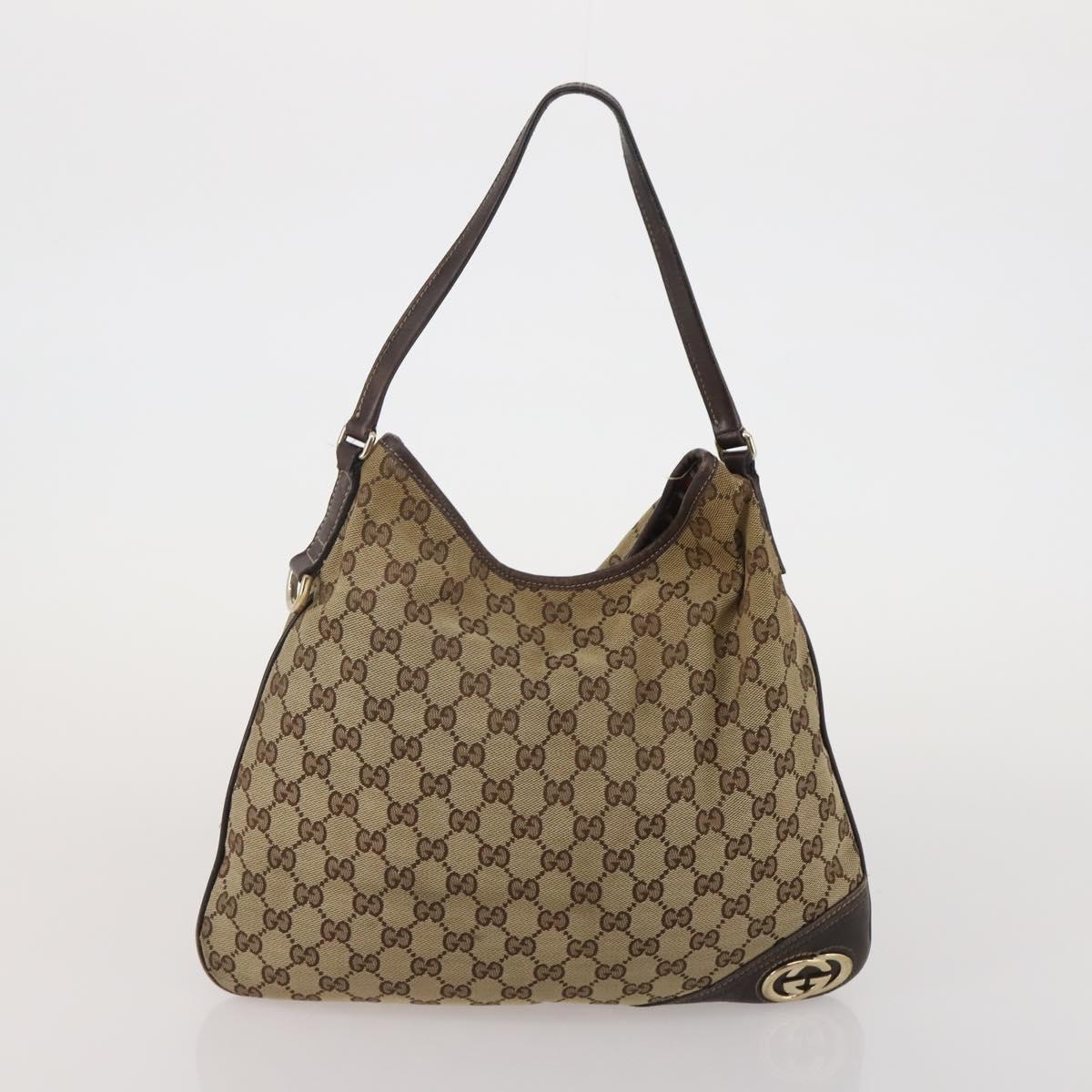 GUCCI GG Canvas Hand Bag 2 Set Beige Auth mr2803