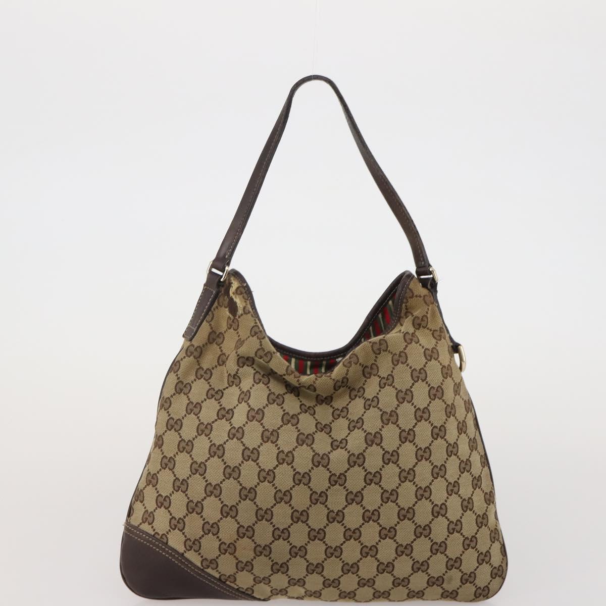 GUCCI GG Canvas Hand Bag 2 Set Beige Auth mr2803