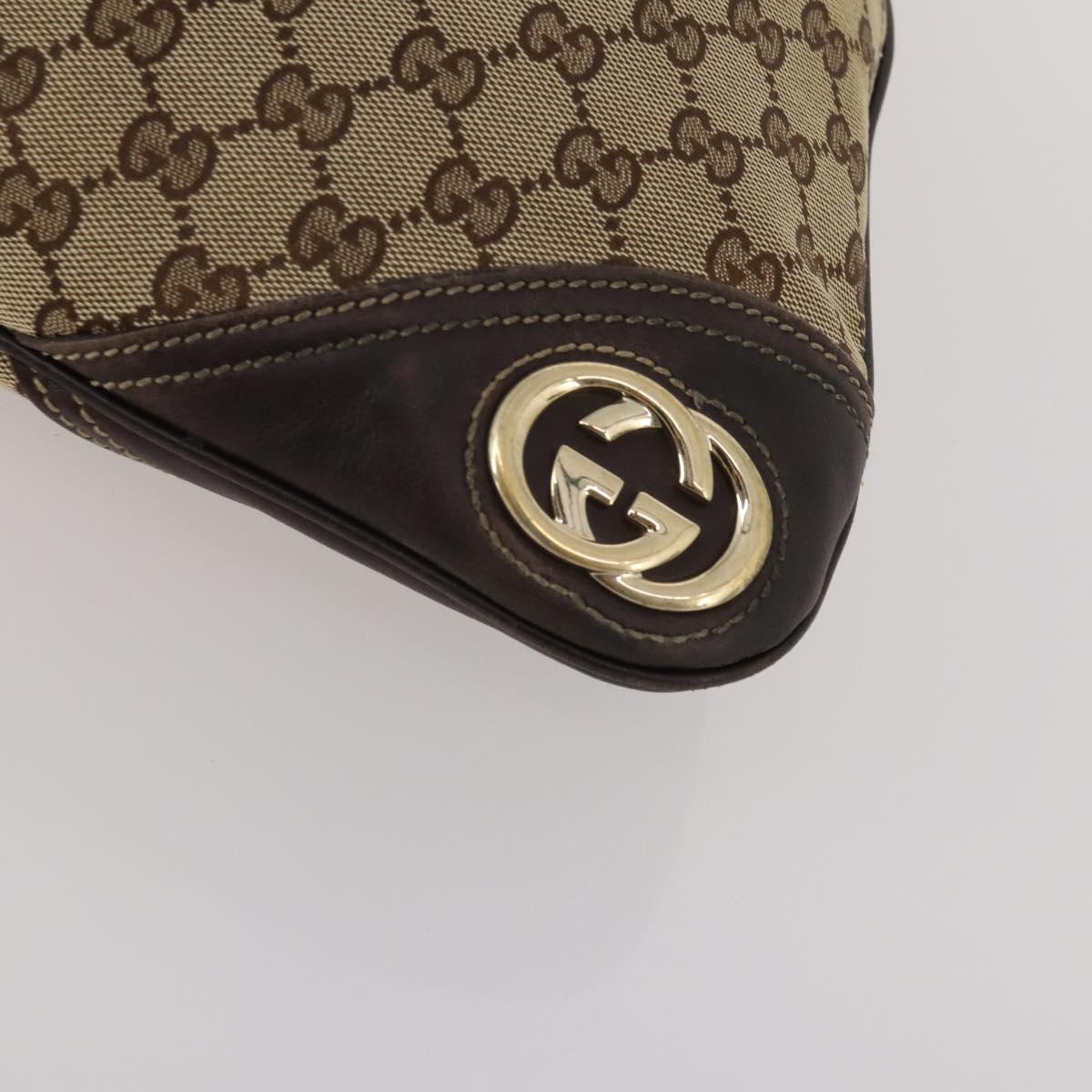 GUCCI GG Canvas Hand Bag 2 Set Beige Auth mr2803