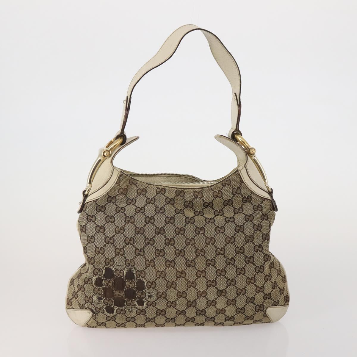 GUCCI GG Canvas Hand Bag 2 Set Beige Auth mr2803