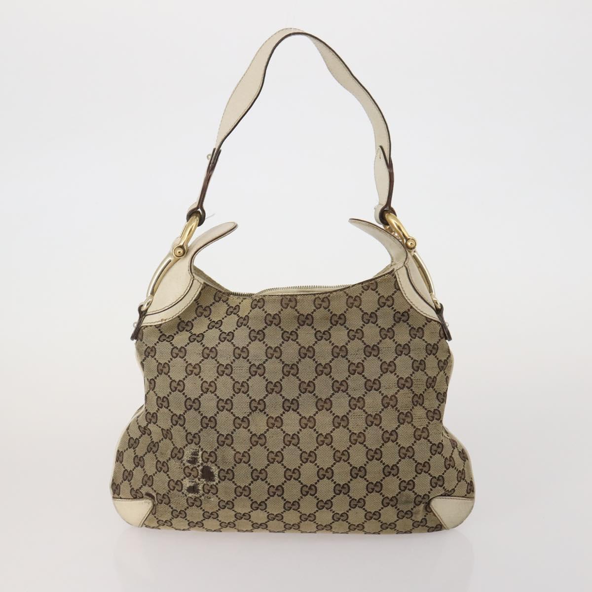 GUCCI GG Canvas Hand Bag 2 Set Beige Auth mr2803