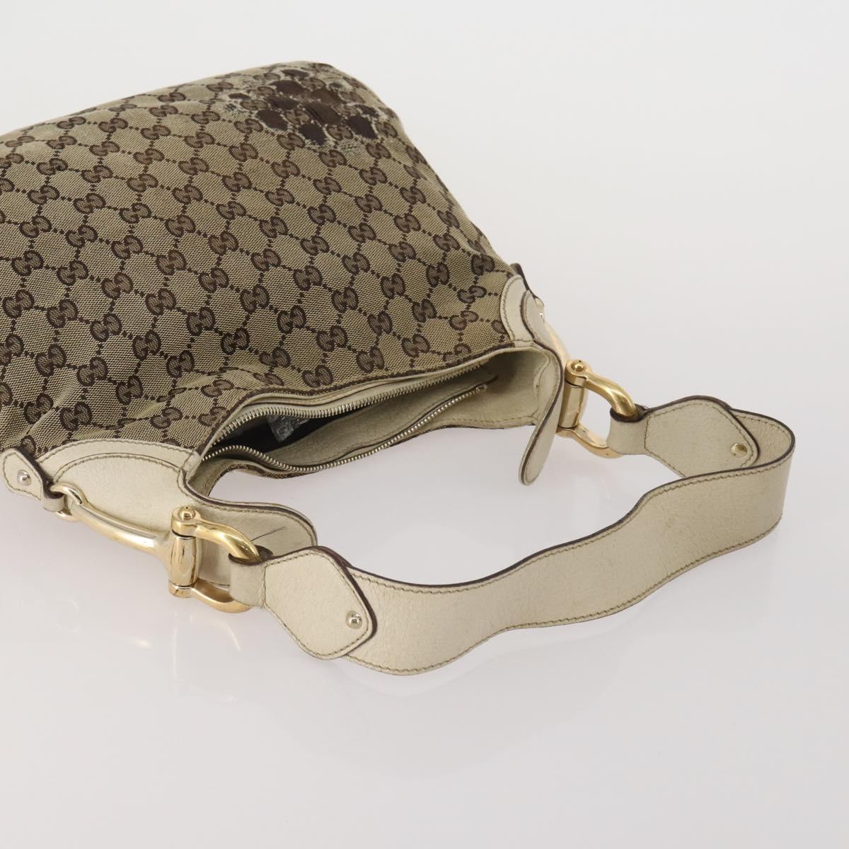 GUCCI GG Canvas Hand Bag 2 Set Beige Auth mr2803