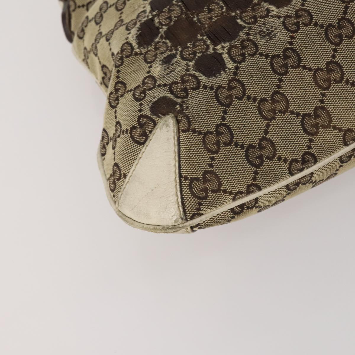 GUCCI GG Canvas Hand Bag 2 Set Beige Auth mr2803