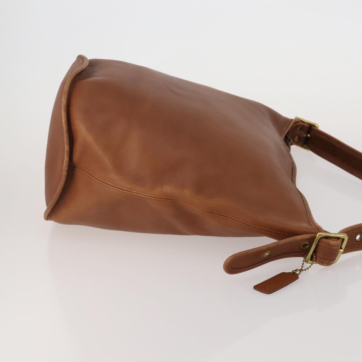 Coach Shoulder Bag Leather 3 Set Red Brown Bordeaux Auth mr2805