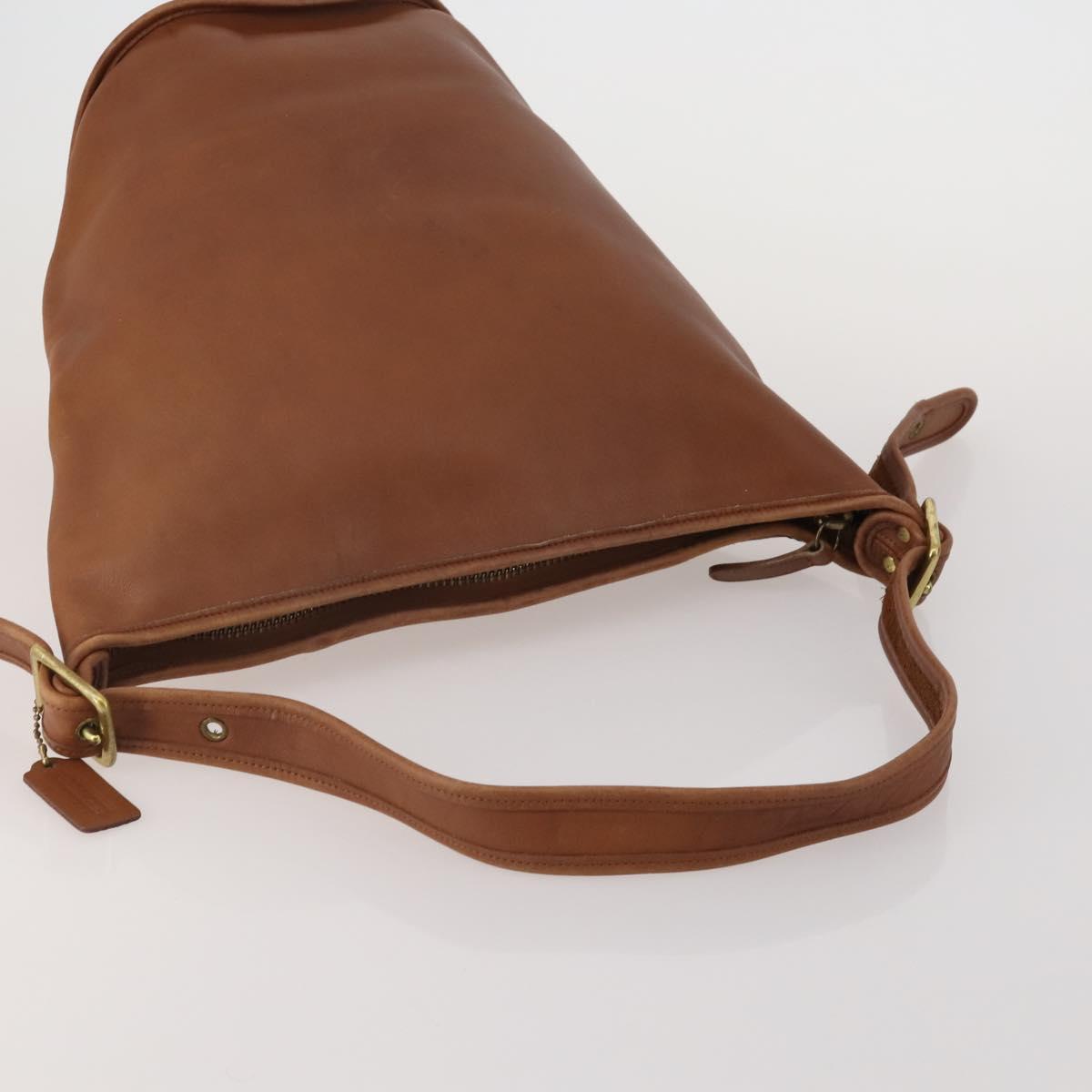 Coach Shoulder Bag Leather 3 Set Red Brown Bordeaux Auth mr2805