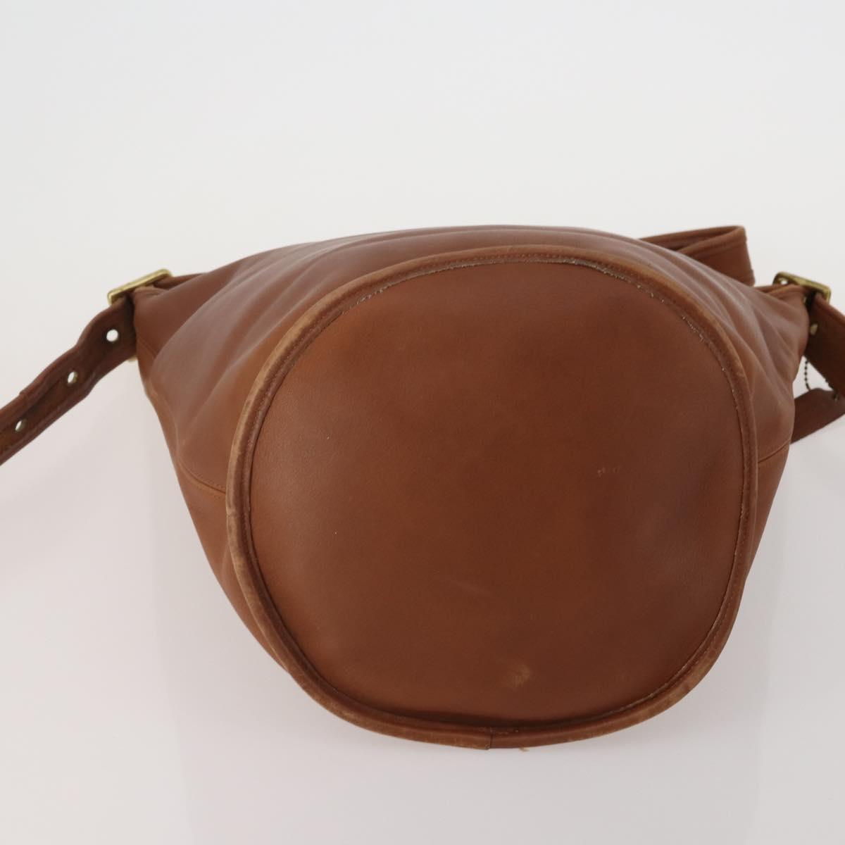 Coach Shoulder Bag Leather 3 Set Red Brown Bordeaux Auth mr2805