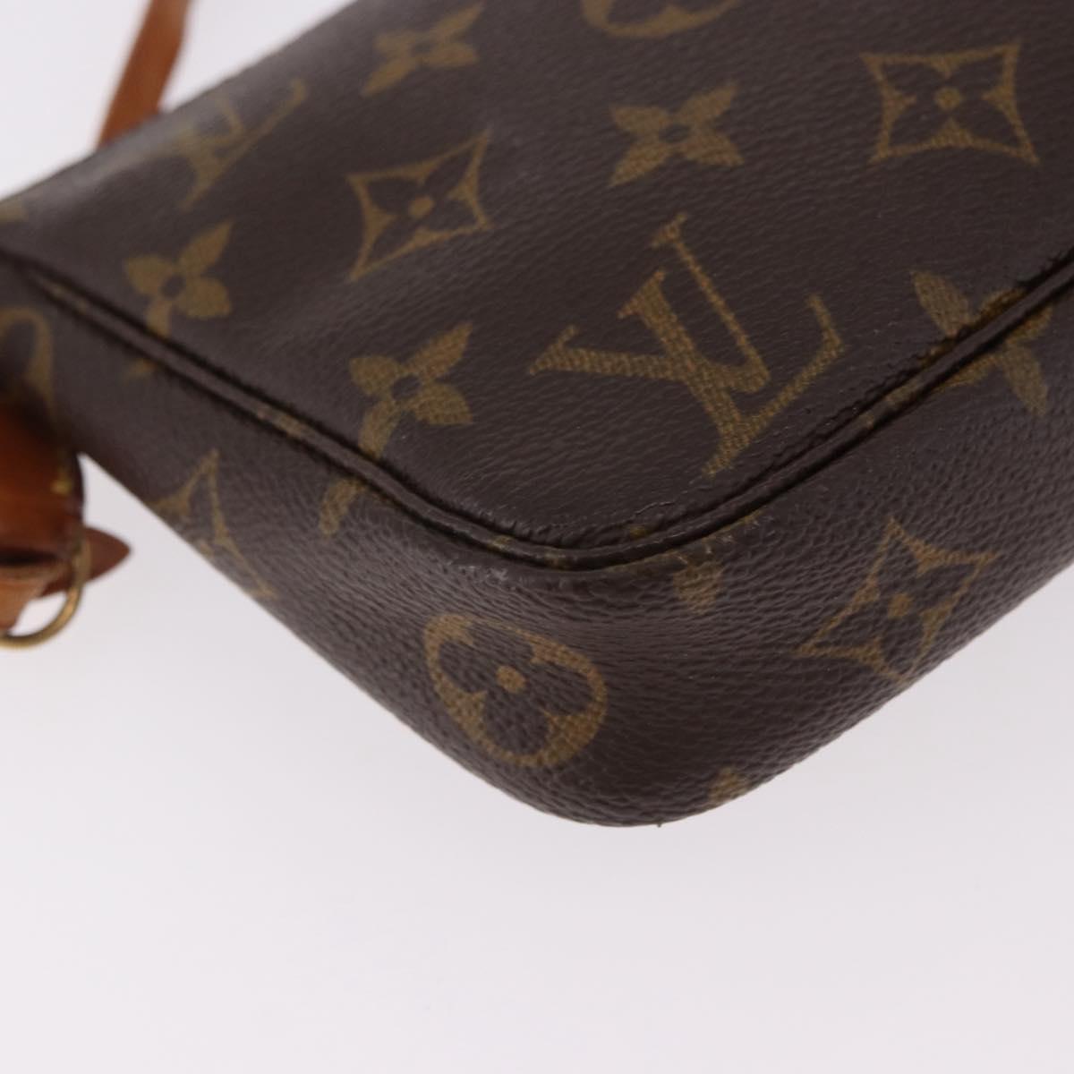 LOUIS VUITTON Monogram Pochette Accessoires Pouch M51980 LV Auth mr2806