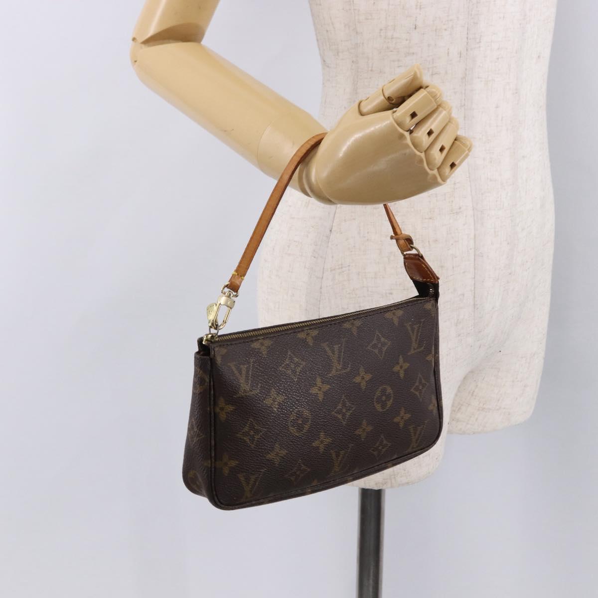 LOUIS VUITTON Monogram Pochette Accessoires Pouch M51980 LV Auth mr2806