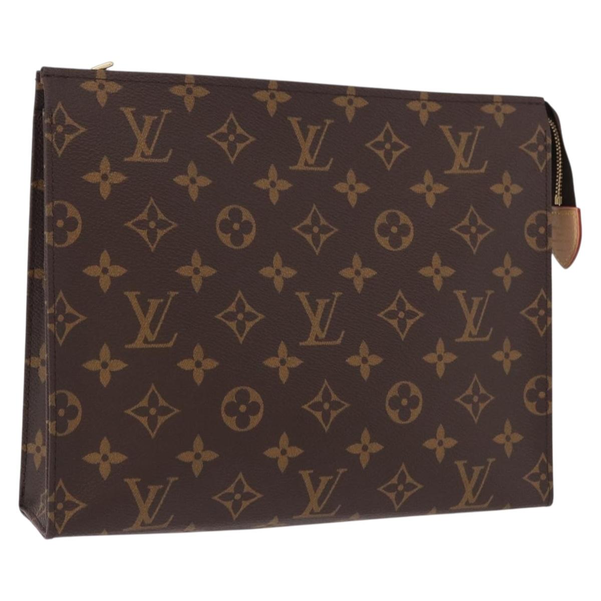 LOUIS VUITTON Monogram Poche Toilette 26 Pouch M47542 LV Auth mr2808V