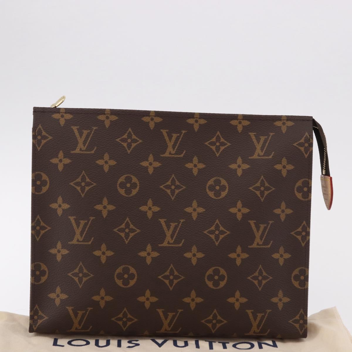 LOUIS VUITTON Monogram Poche Toilette 26 Pouch M47542 LV Auth mr2808V