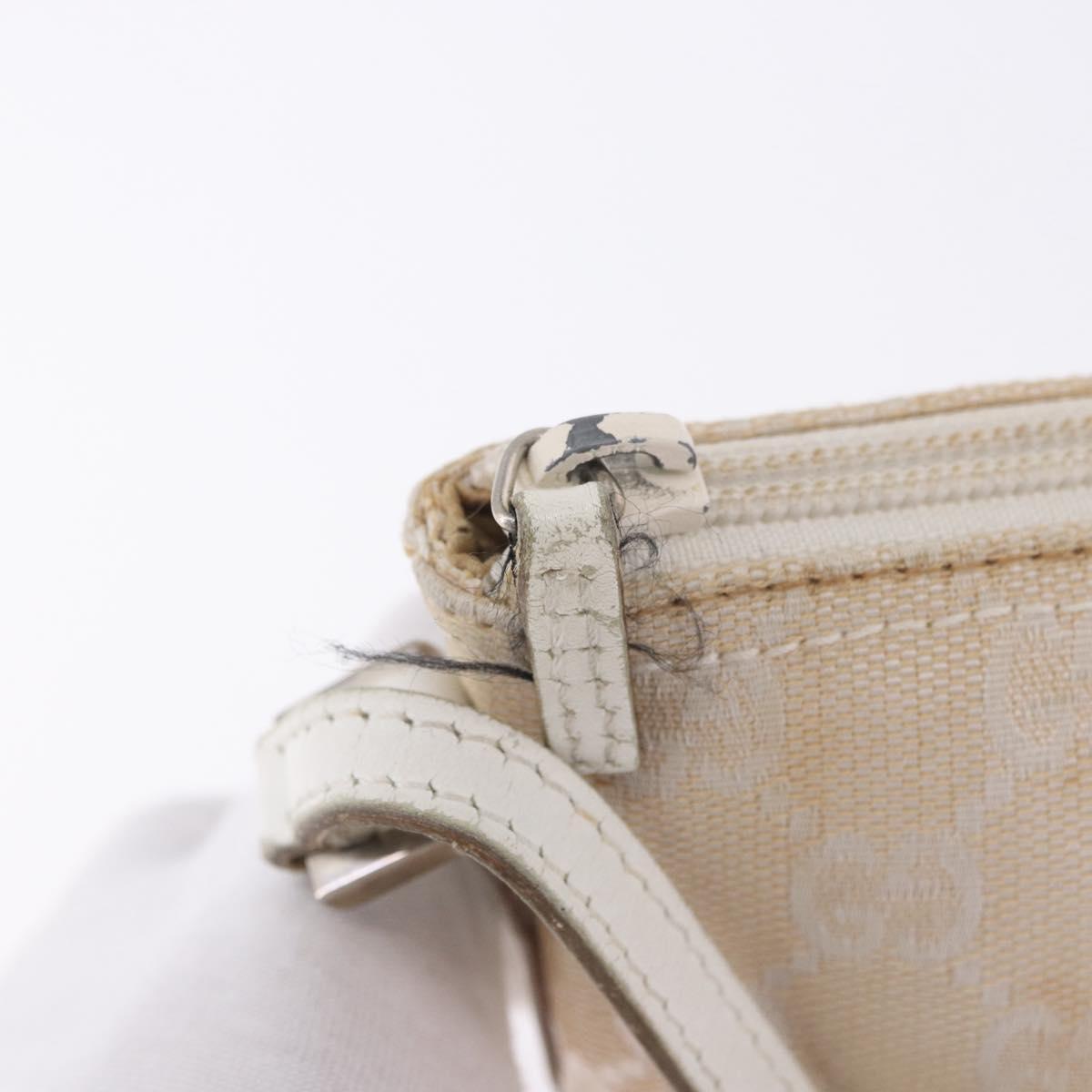 GUCCI GG Canvas Accessory Pouch Beige Gold 039 1103 2123 Auth mr2881