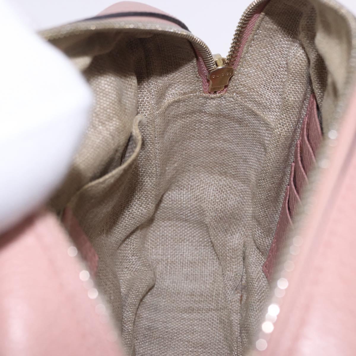 GUCCI GG Canvas Shoulder Bag Beige Gold 449413 Auth mr2883