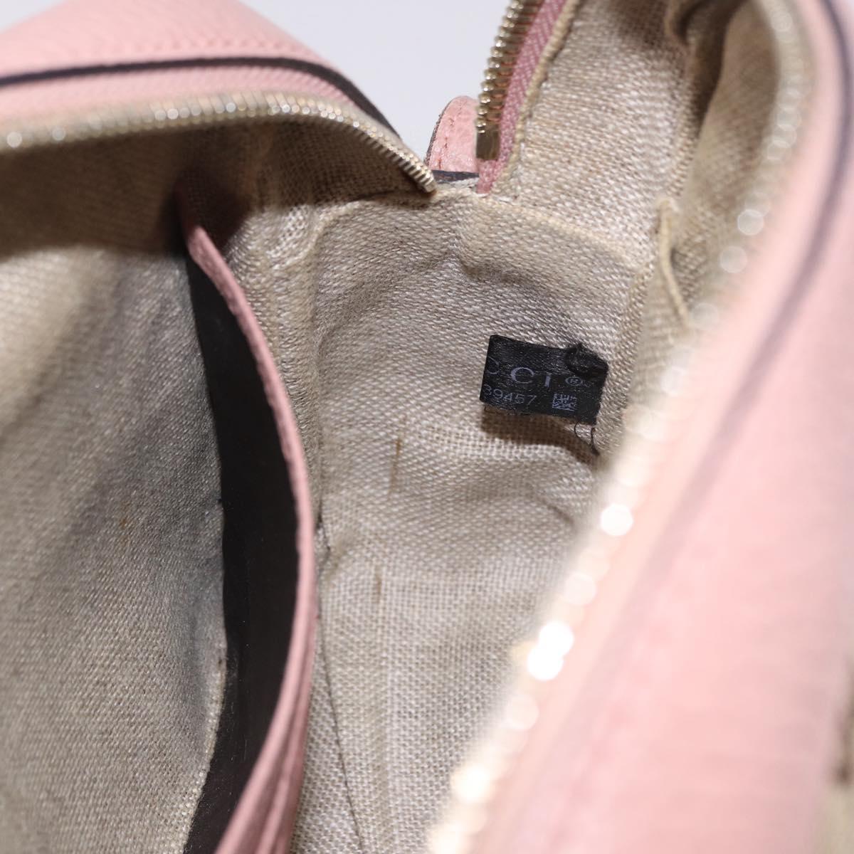 GUCCI GG Canvas Shoulder Bag Beige Gold 449413 Auth mr2883
