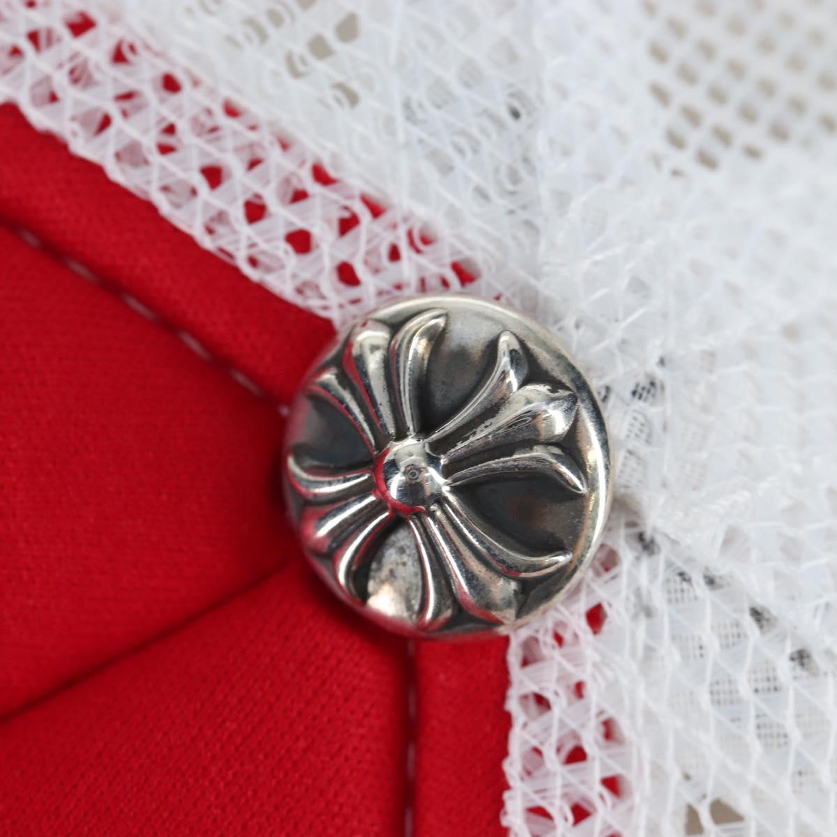 Chrome Hearts Cap Polyester Mesh Red Auth mr2896SM