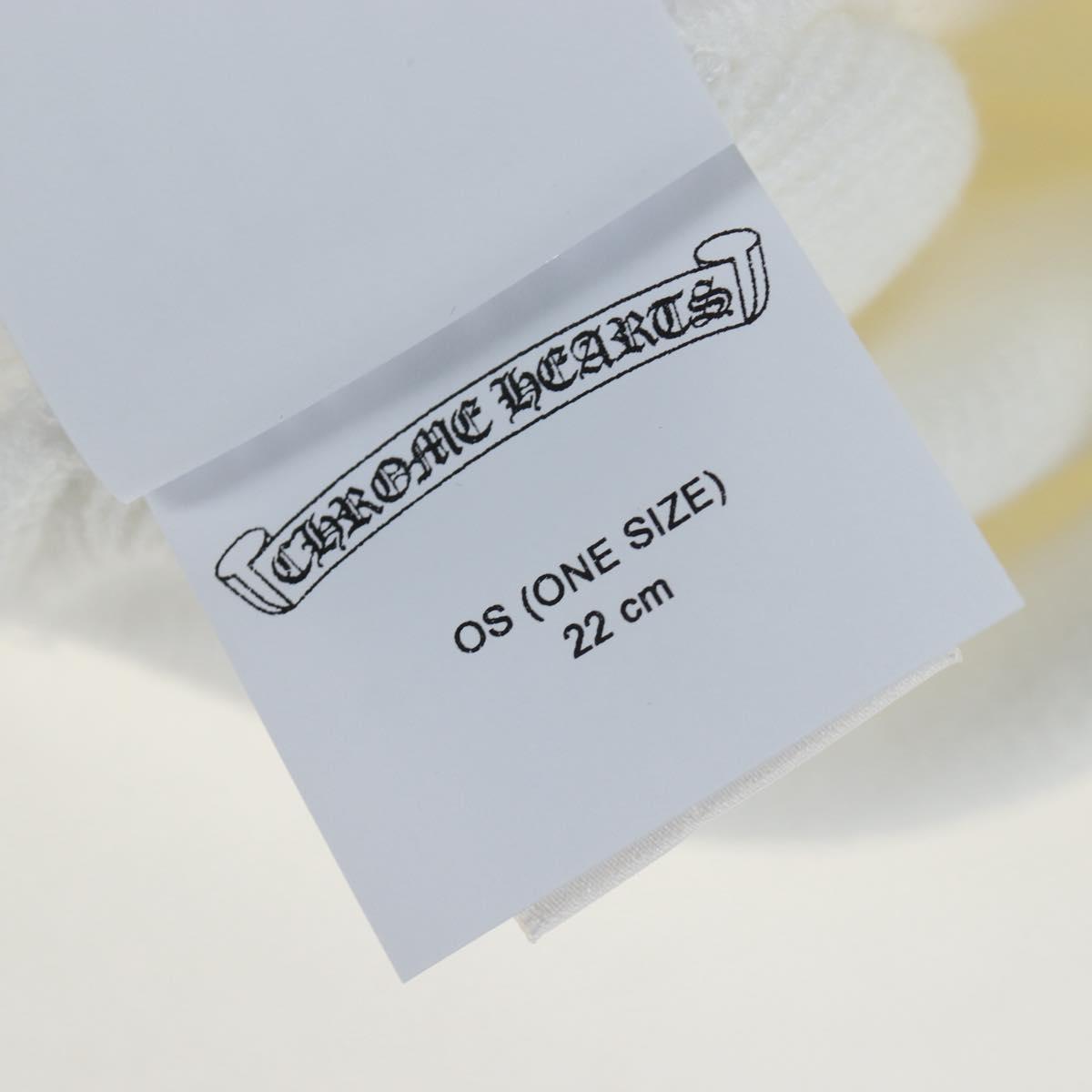 Chrome Hearts Beanie Hat Acrylic White Auth mr2898SM