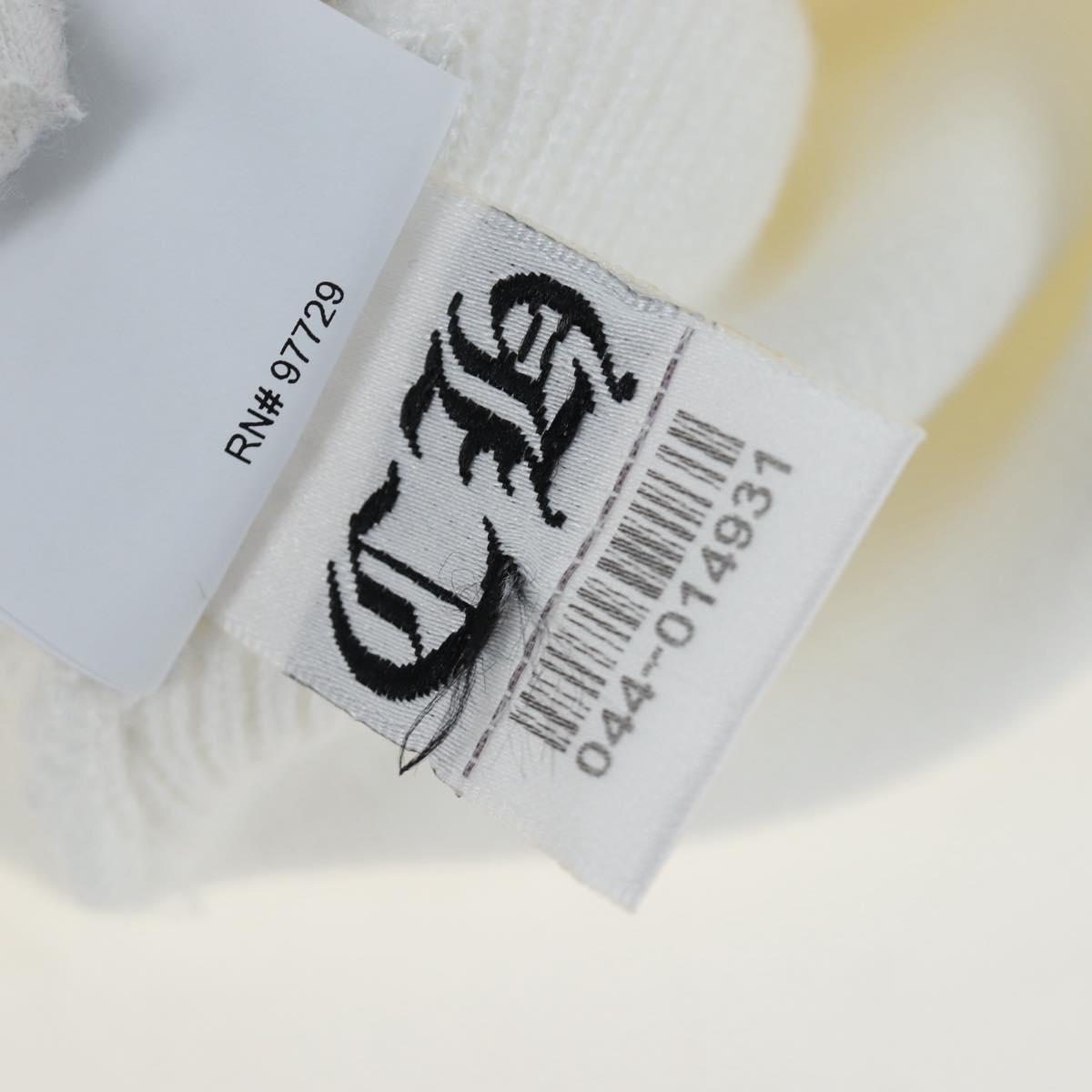 Chrome Hearts Beanie Hat Acrylic White Auth mr2898SM