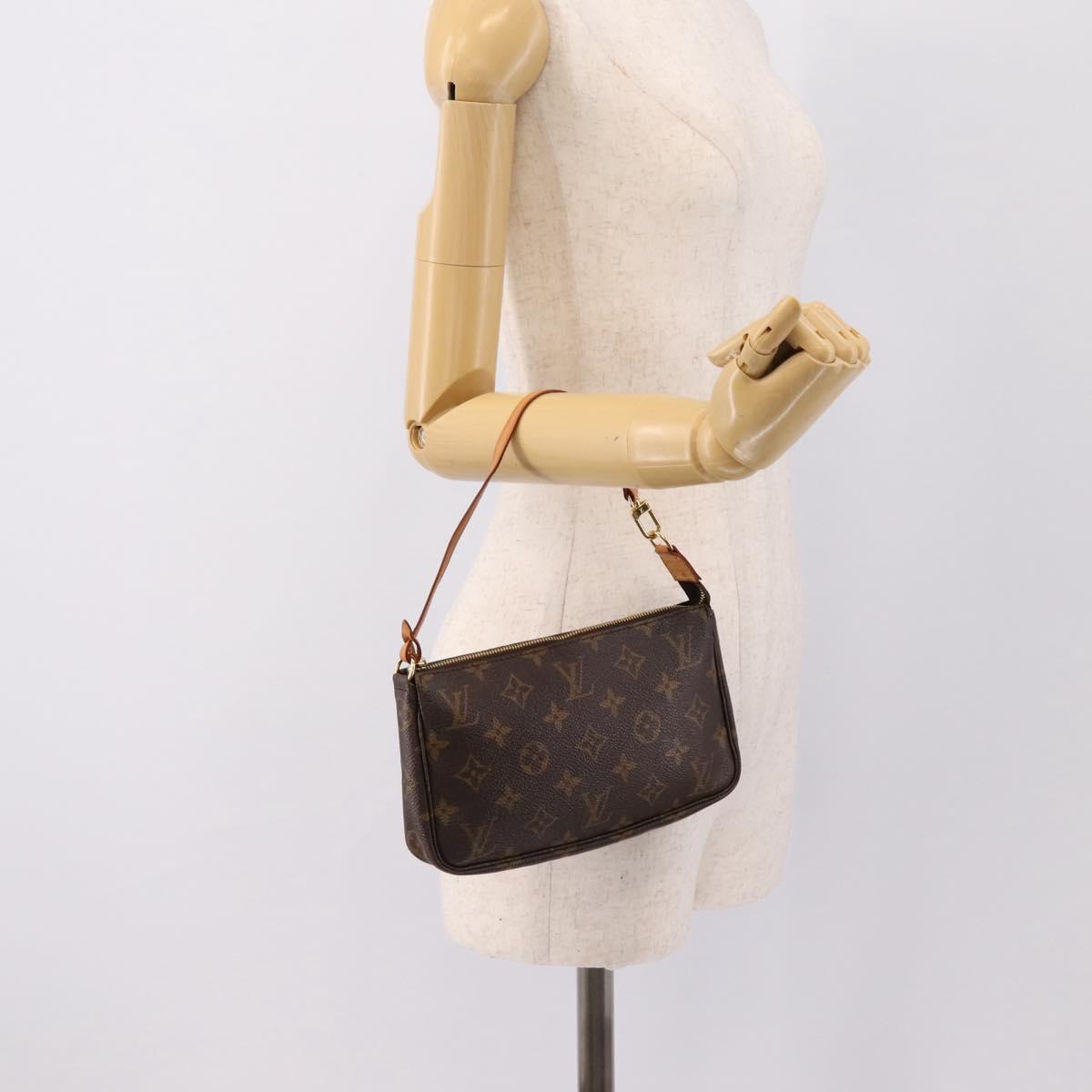 LOUIS VUITTON Monogram Pochette Accessoires Pouch M51980 LV Auth mr2900V
