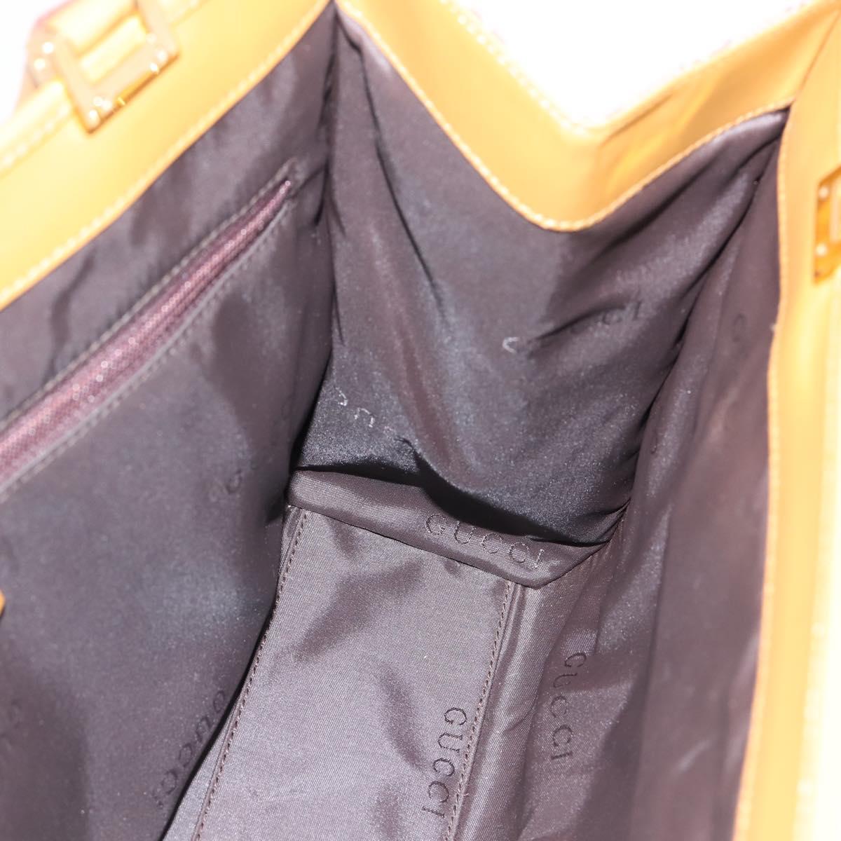 GUCCI GG Canvas Jackie Tote Bag Brown Gold 002 1073 Auth mr2908A