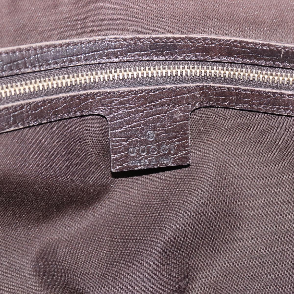 GUCCI GG Canvas Web Sherry Line Tote Bag Beige Gold 137396 Auth mr2909