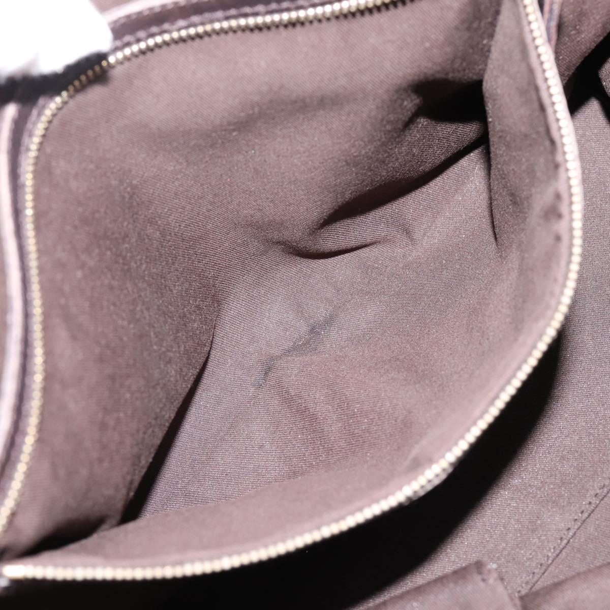 GUCCI GG Canvas Web Sherry Line Tote Bag Beige Gold 137396 Auth mr2909