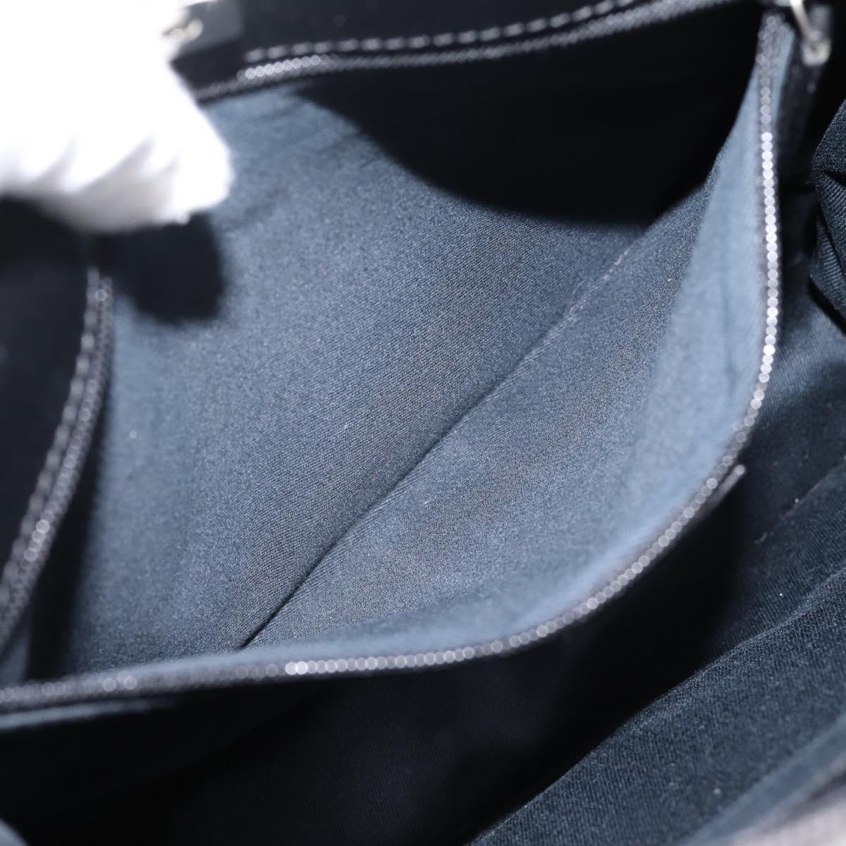 GUCCI GG Canvas Shoulder Bag Black 91762 Auth mr2911