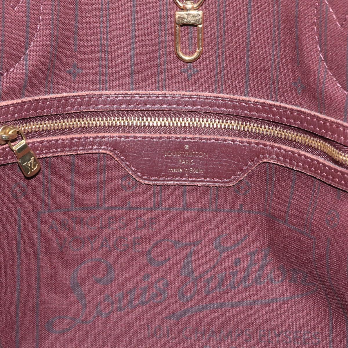 LOUIS VUITTON Monogram Idylle Neverfull MM Tote Bag Sepia M40515 LV Auth mr2915