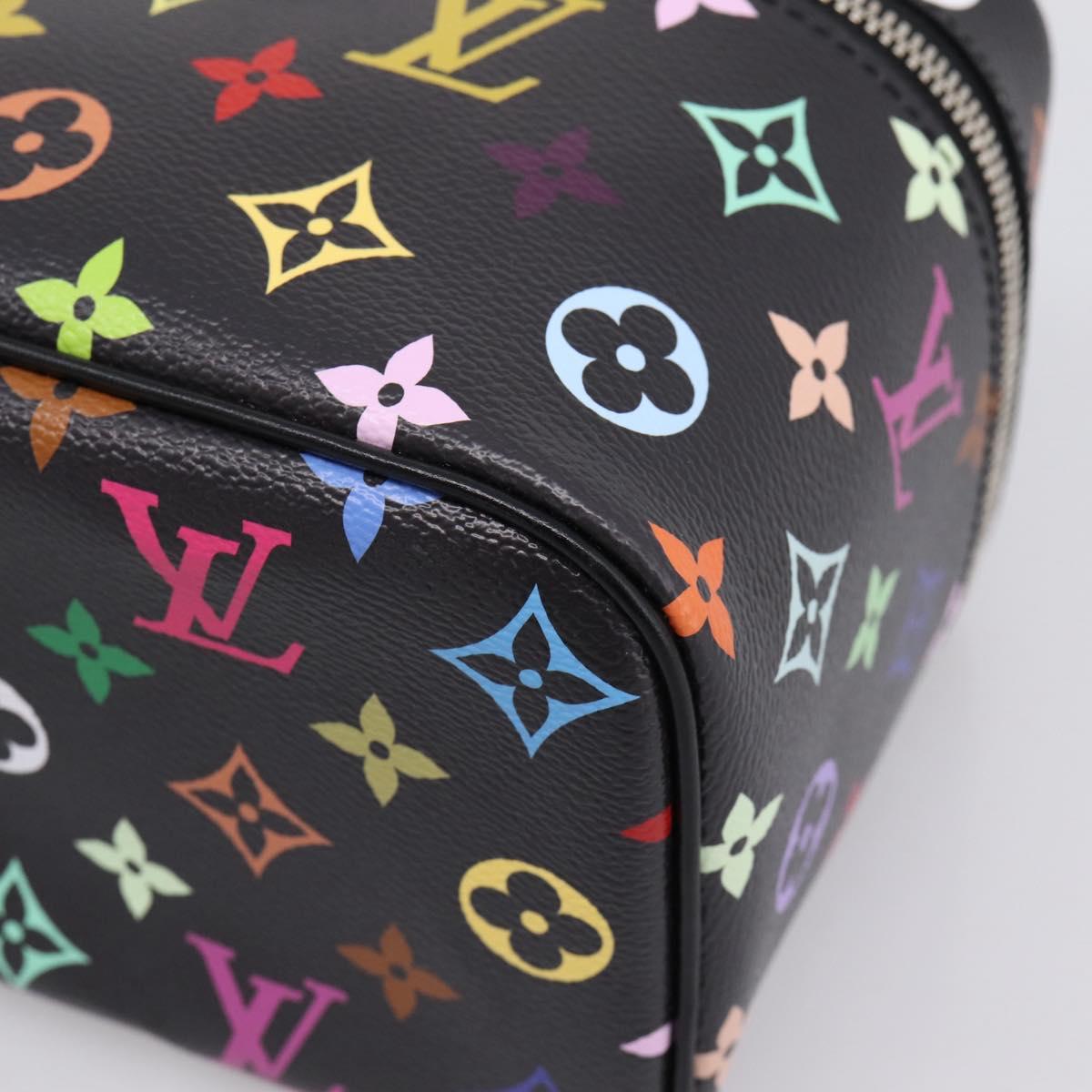 LOUIS VUITTON Monogram Multicolor Nice Mini Pouch Black M13747 LV Auth mr2917SM