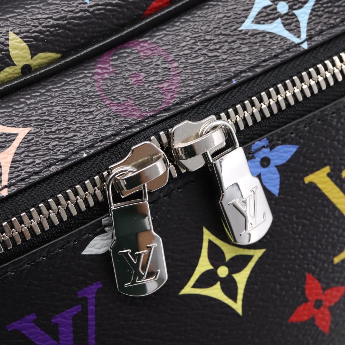 LOUIS VUITTON Monogram Multicolor Nice Mini Pouch Black M13747 LV Auth mr2917SM