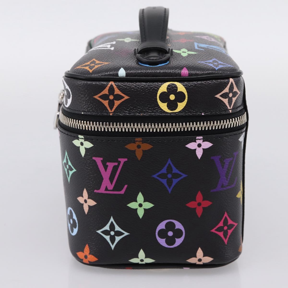 LOUIS VUITTON Monogram Multicolor Nice Mini Pouch Black M13747 LV Auth mr2917SM