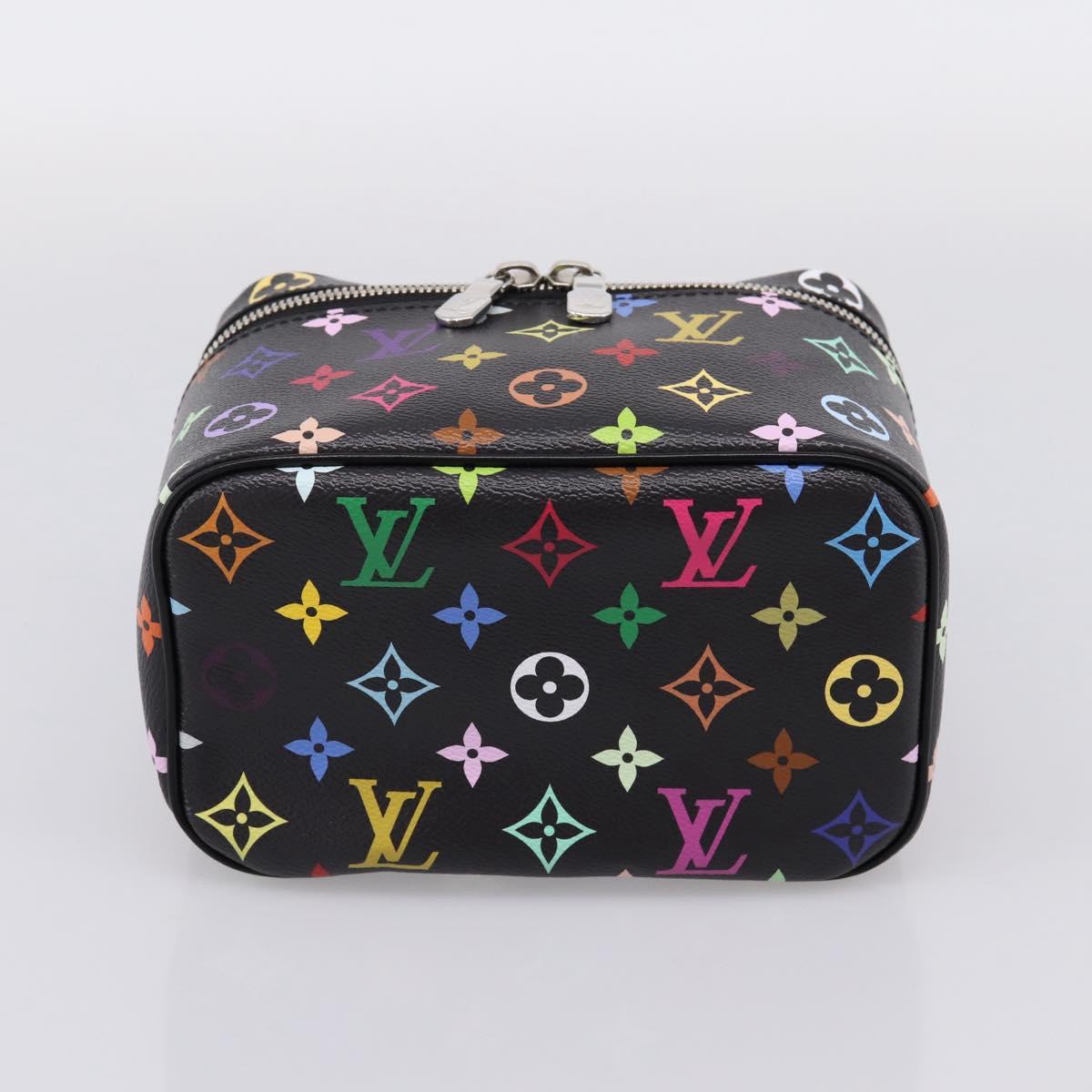 LOUIS VUITTON Monogram Multicolor Nice Mini Pouch Black M13747 LV Auth mr2917SM